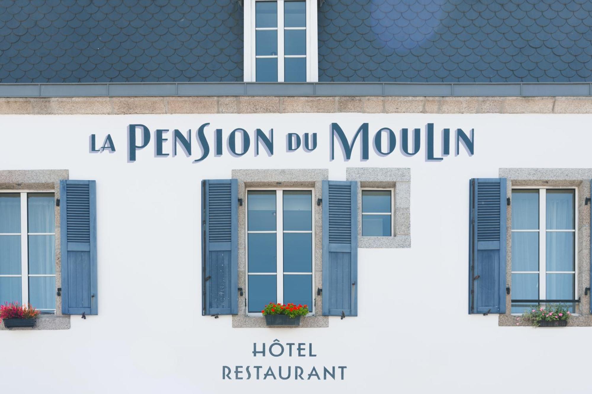 Logis Hotel Et Restaurant La Pension Du Moulin بونت-آفين المظهر الخارجي الصورة